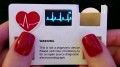 Business card with ECG Display